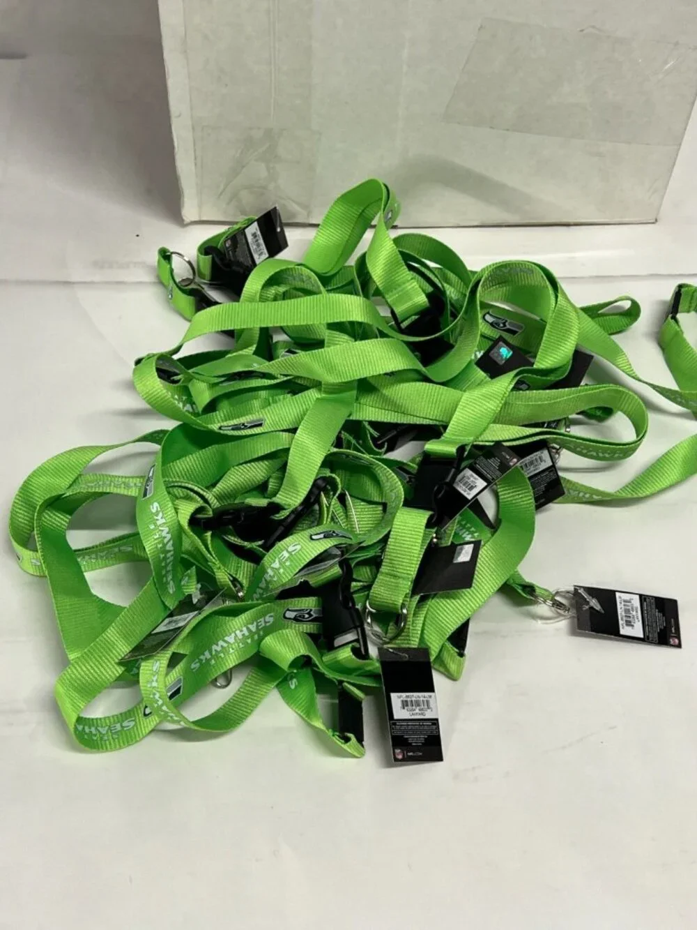 Seattle Seahawks Wins Superbowl Lanyard Mojo Style Green Keychain NFL Merch